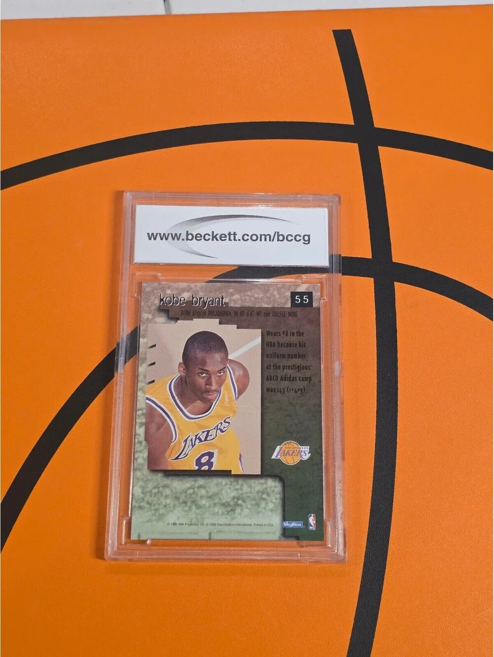 Kobe Bryant rookie 1996 Skybox Premium - #55 (RC) Bccg 10 gem mint